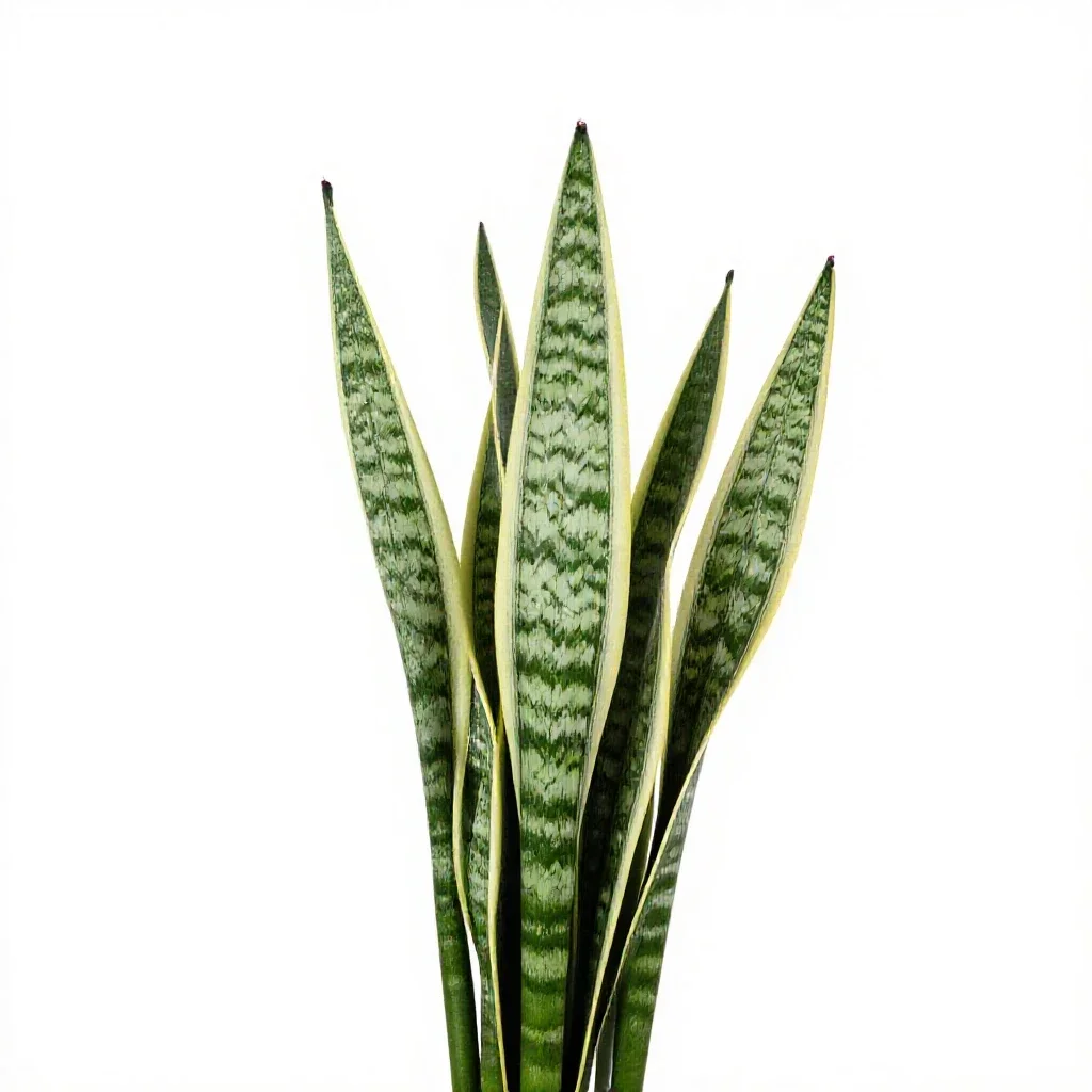 Snake plant isolated on a white background