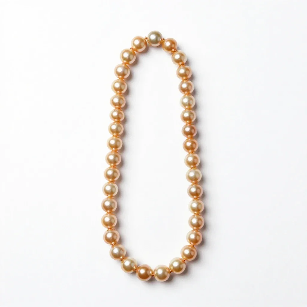 String of pearls trailing isolated on a white background