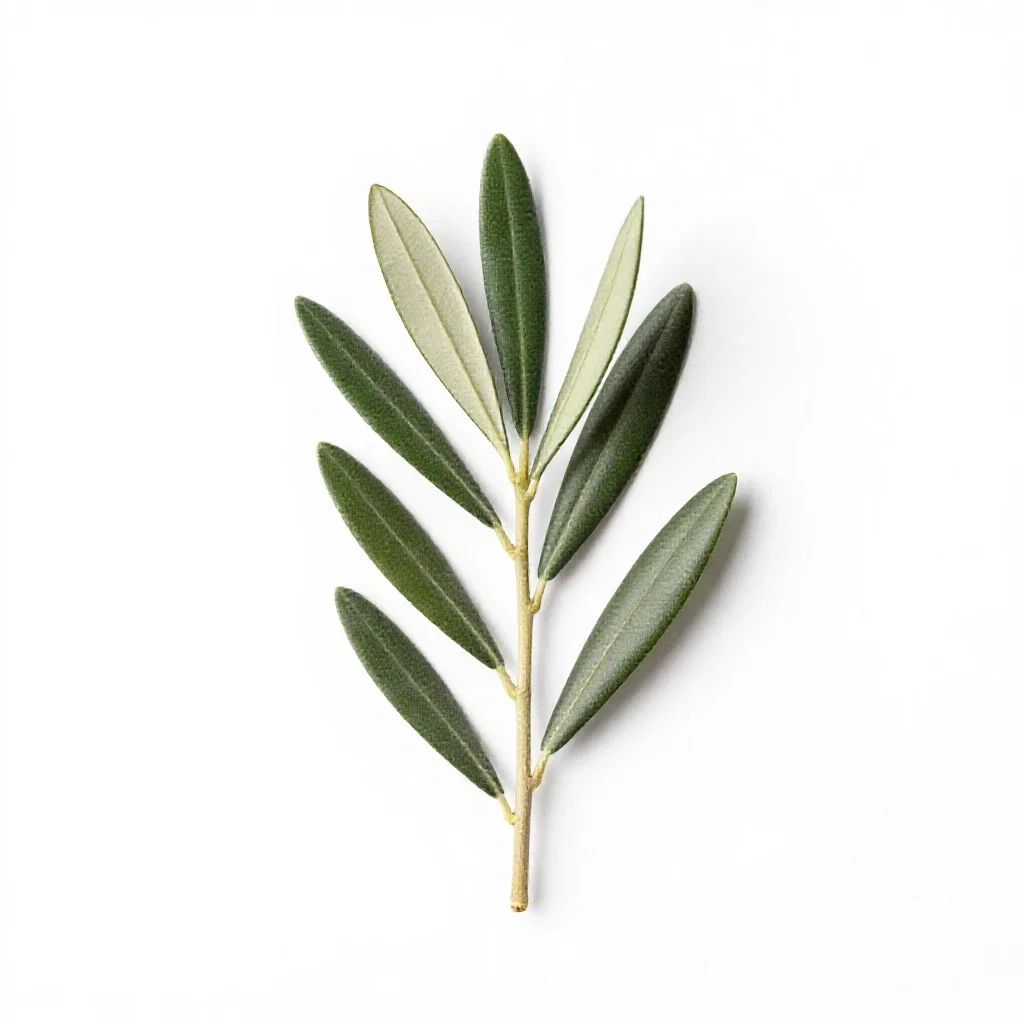 Olive branch isolated on a white background
