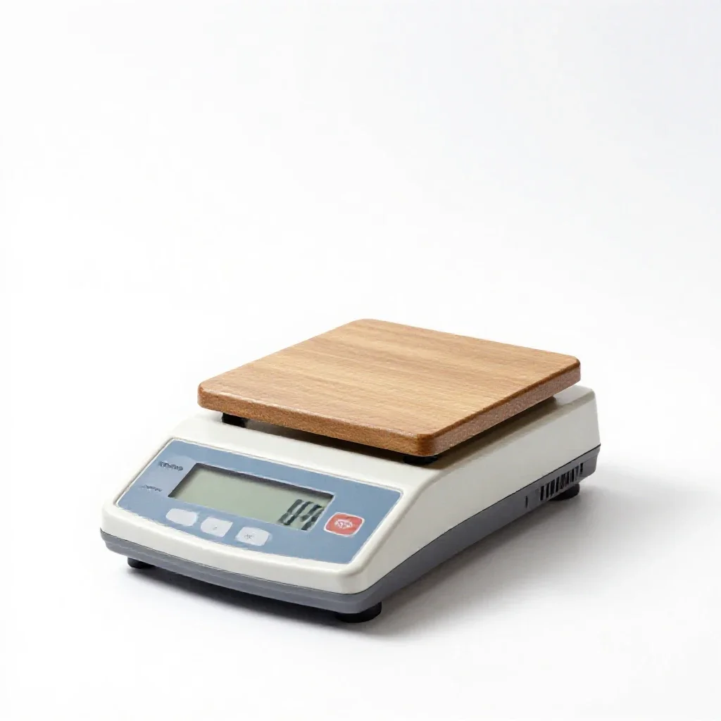 Analytical balance isolated on a white background