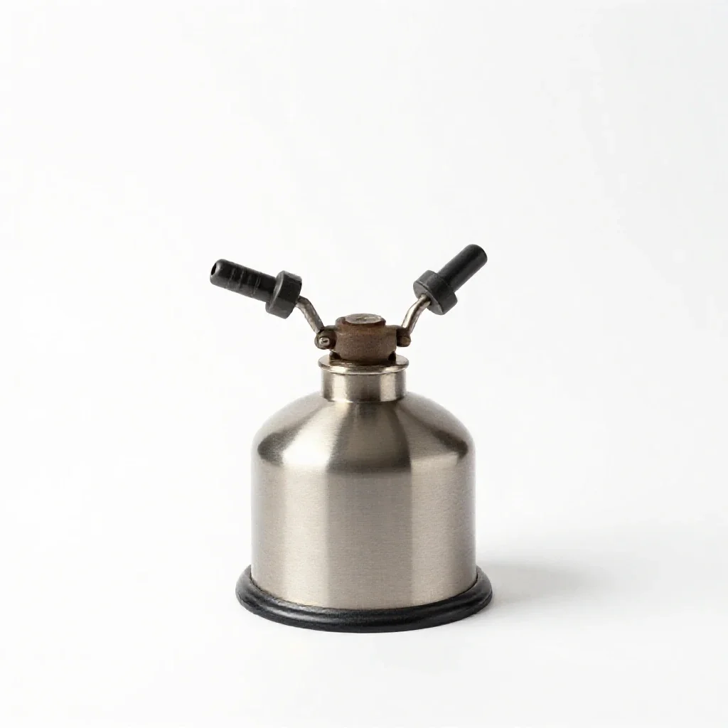 Bunsen burner isolated on a white background