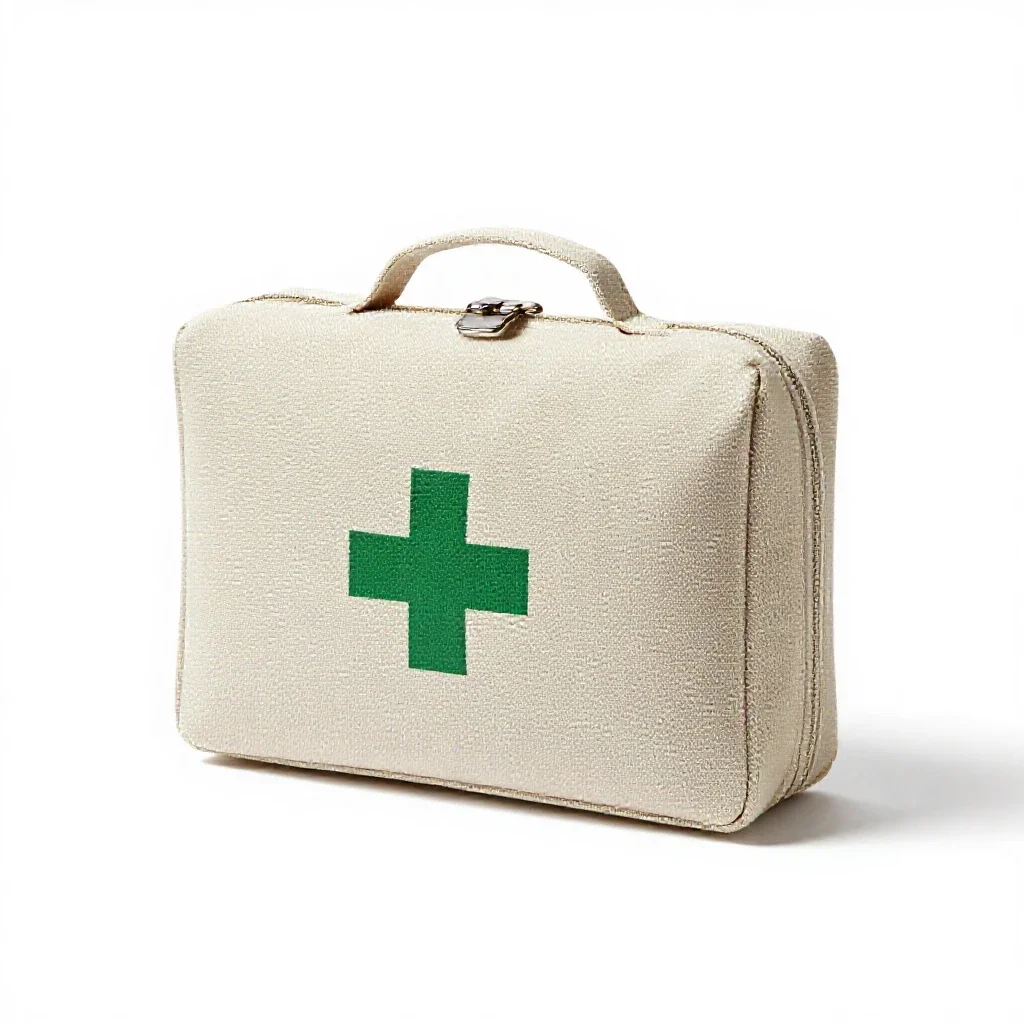First aid kit isolated on a white background