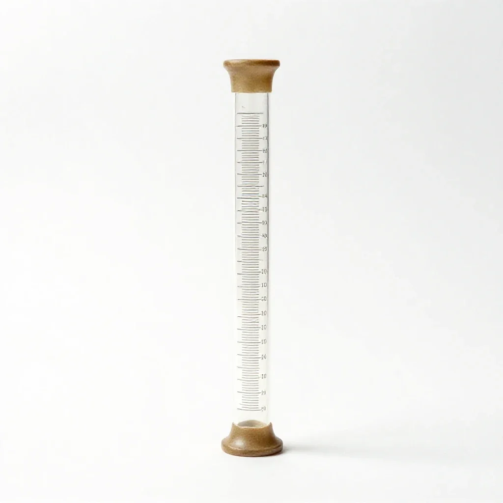 Graduated cylinder isolated on a white background