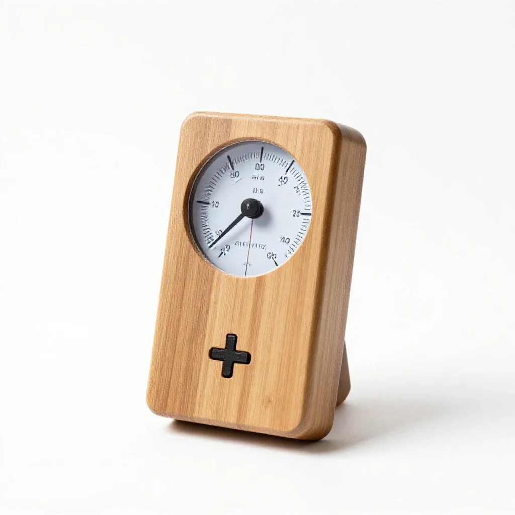 Hygrometer isolated on a white background