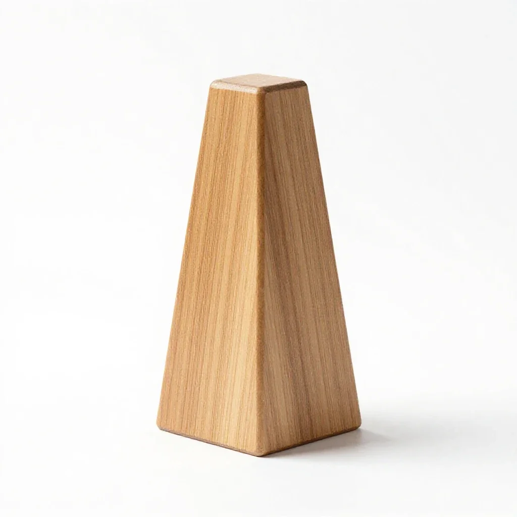 Prism splitting light isolated on a white background