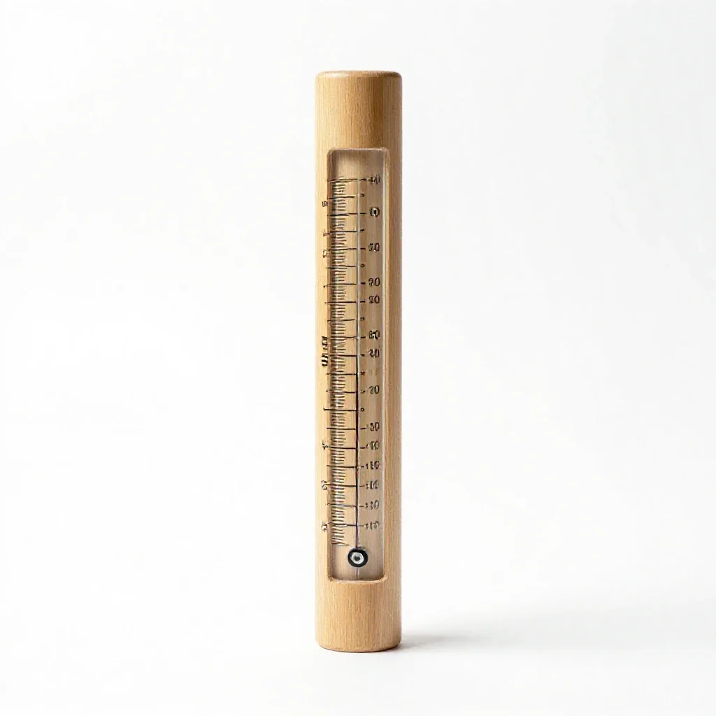 Rain gauge isolated on a white background