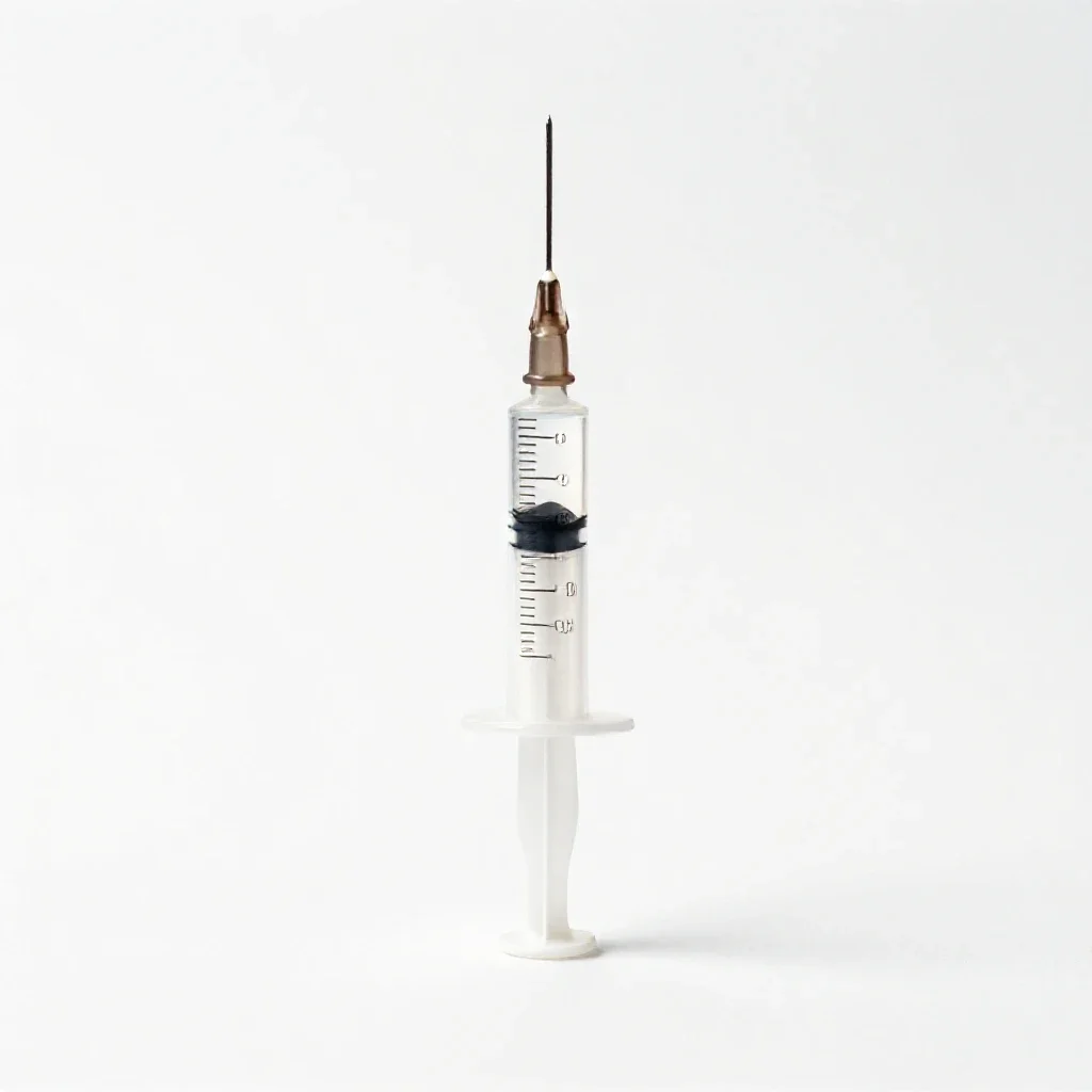 Syringe isolated on a white background