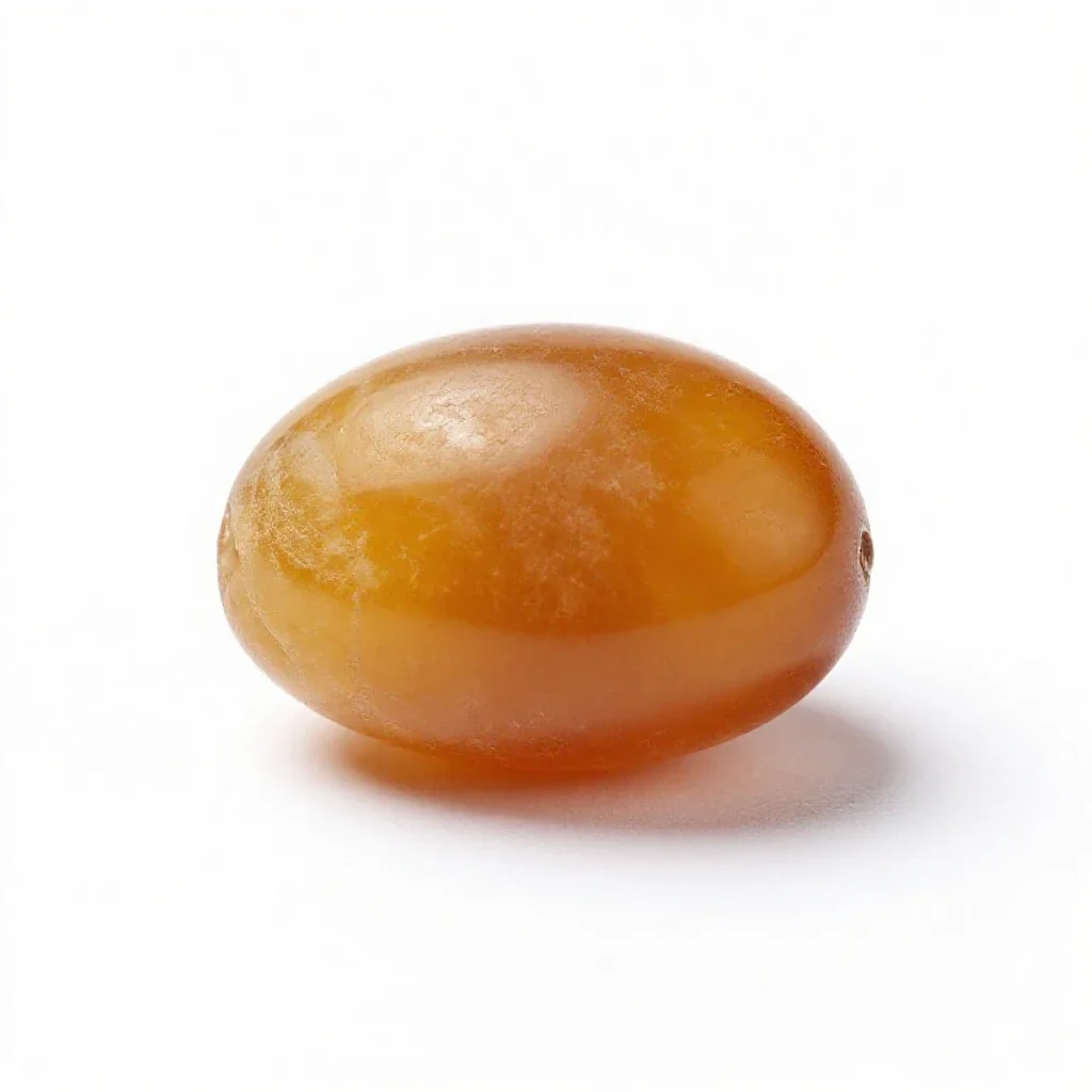 Amber specimen isolated on a white background