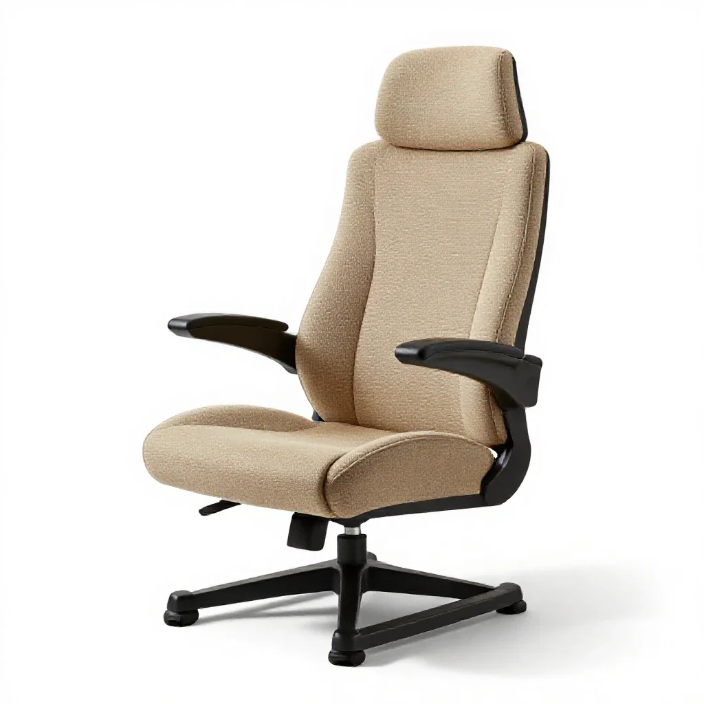 Mech cockpit chair isolated on a white background