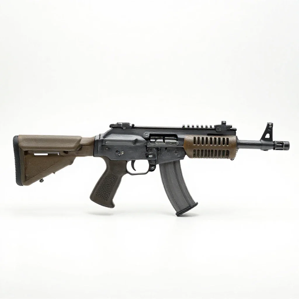 Modular plasma rifle isolated on a white background