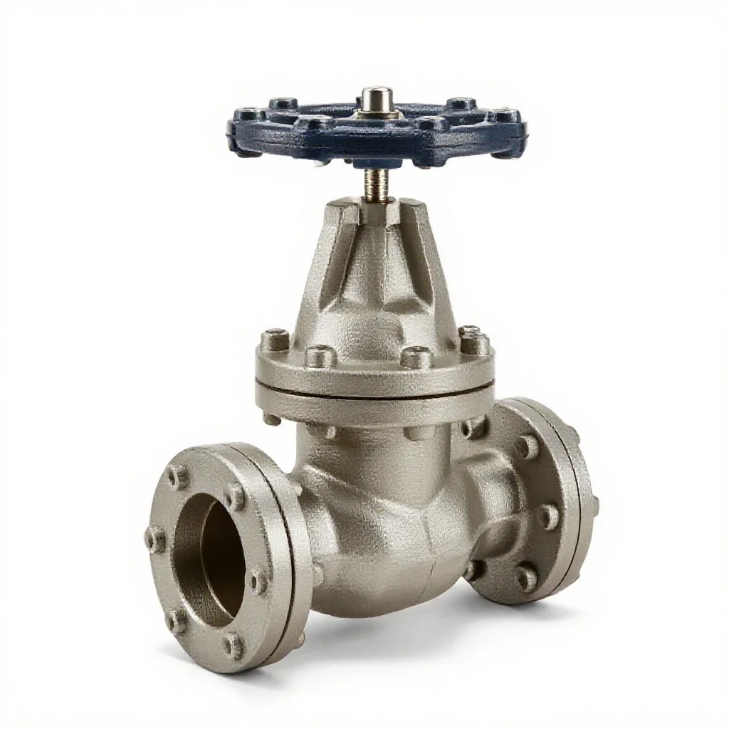 Reactor coolant valve isolated on a white background