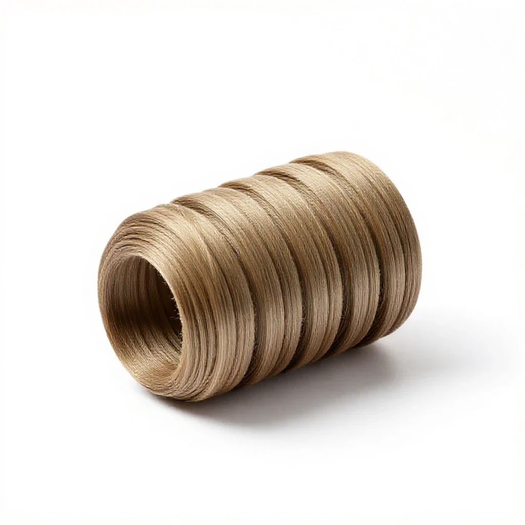 Warp coil segment isolated on a white background