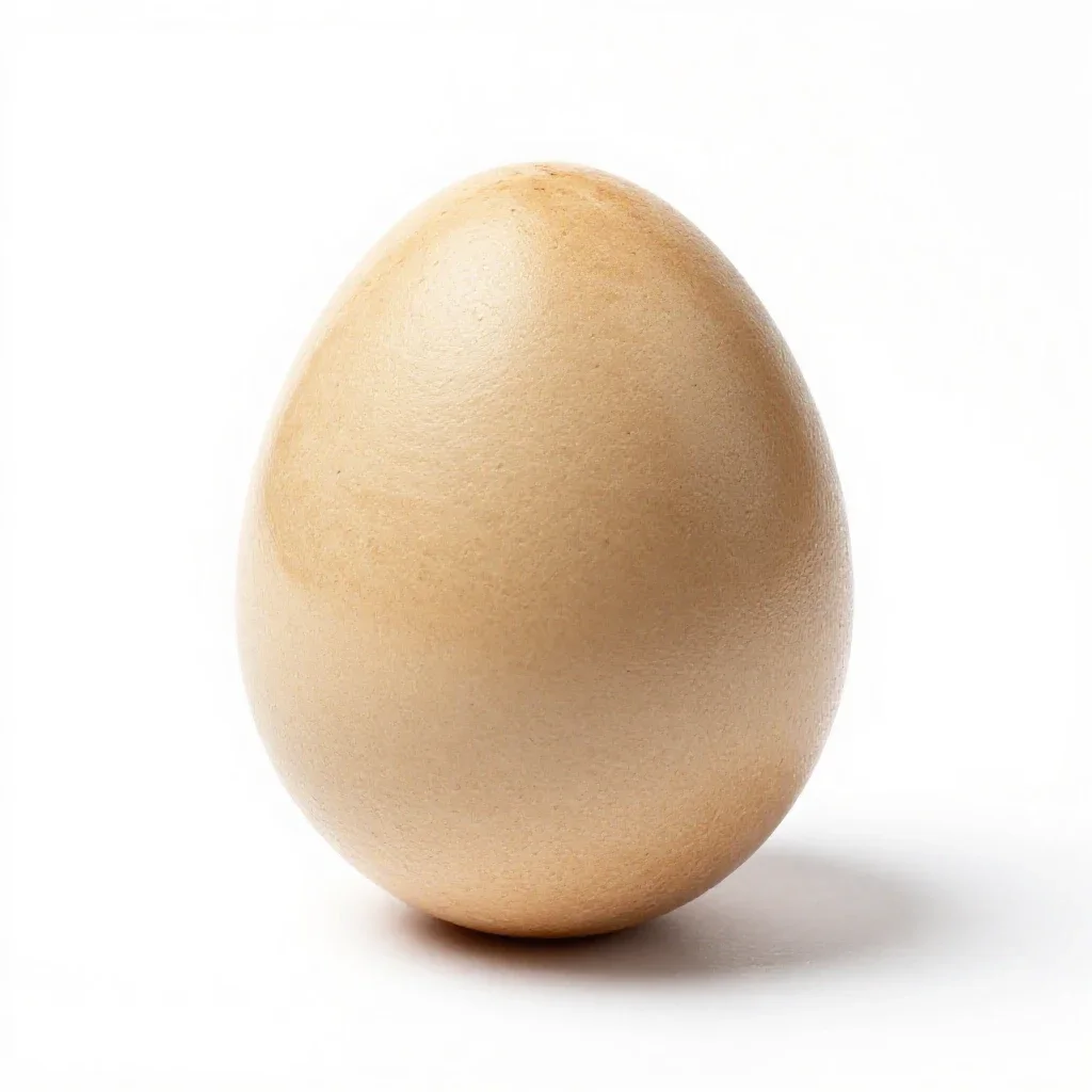 Xeno egg casing isolated on a white background
