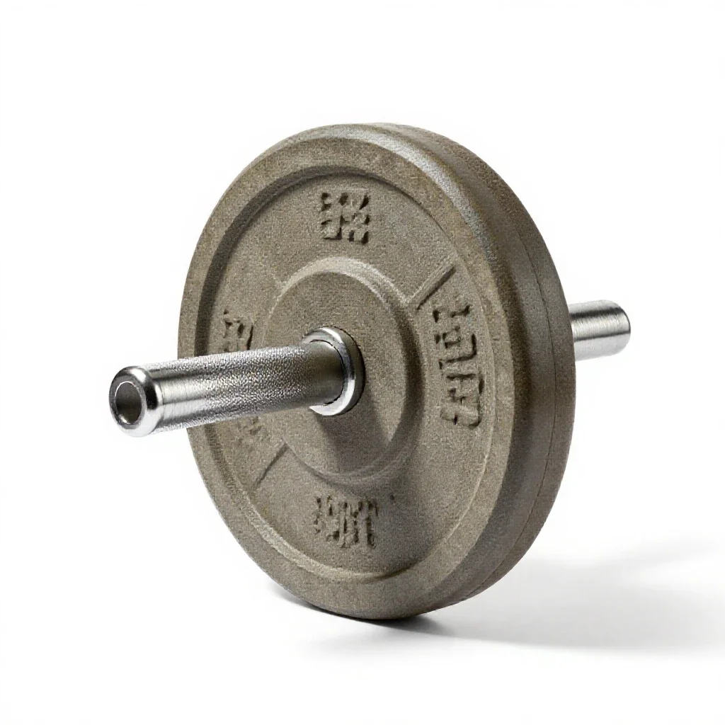 Barbell plate isolated on a white background