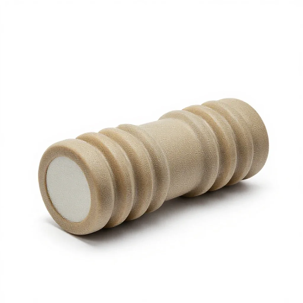 Foam roller isolated on a white background