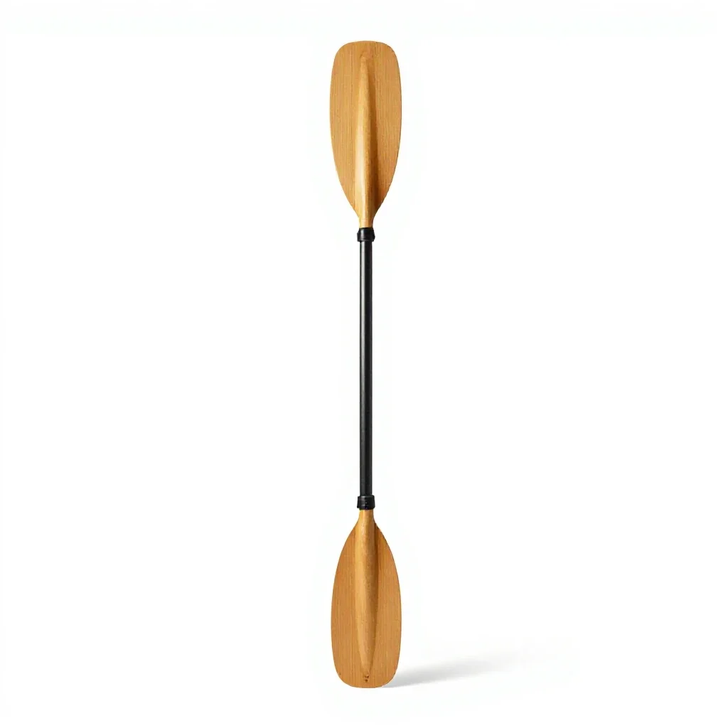 Kayak paddle isolated on a white background