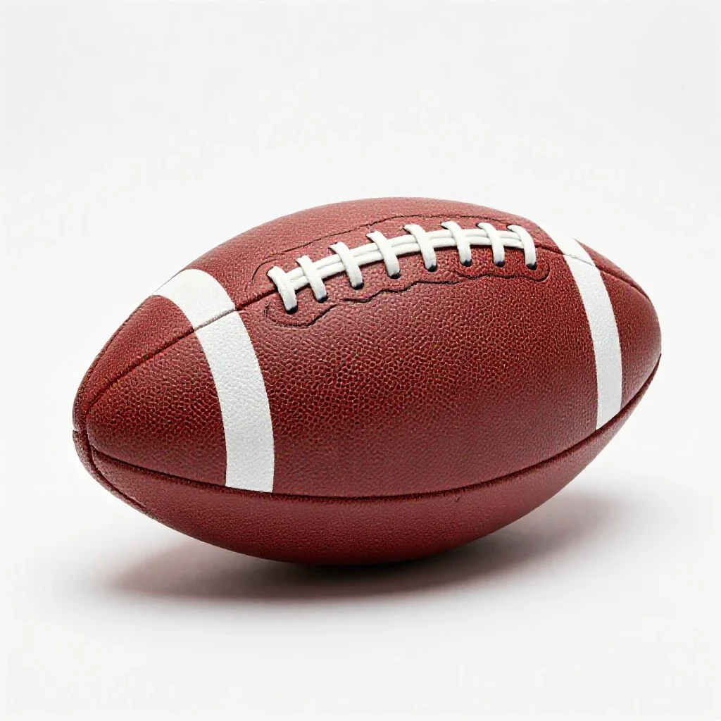 Leather football isolated on a white background