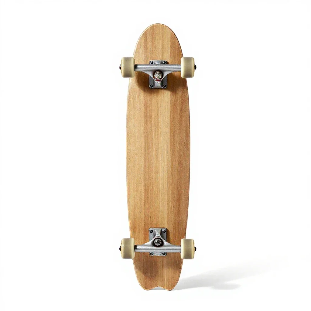 Longboard isolated on a white background