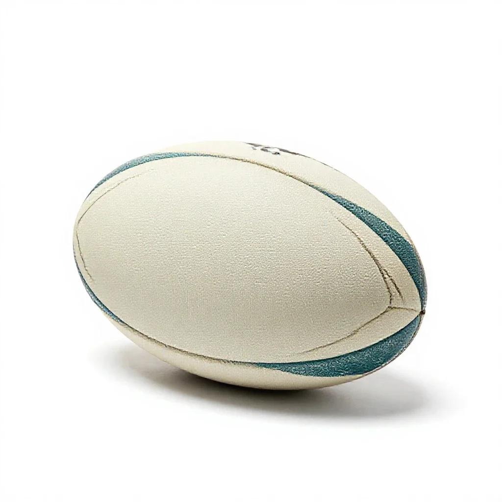 Rugby ball isolated on a white background