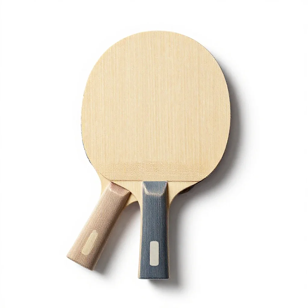 Table tennis paddle isolated on a white background