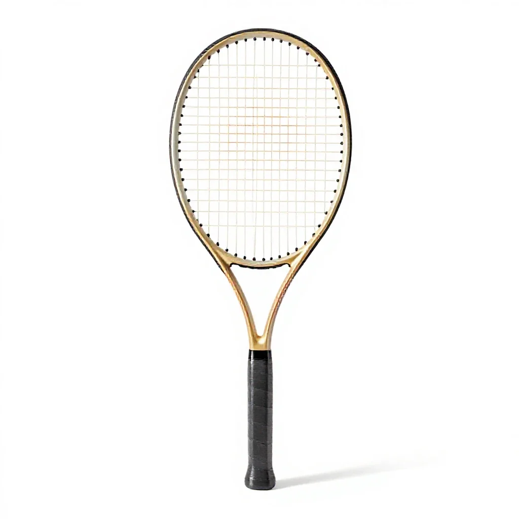 Tennis racquet isolated on a white background