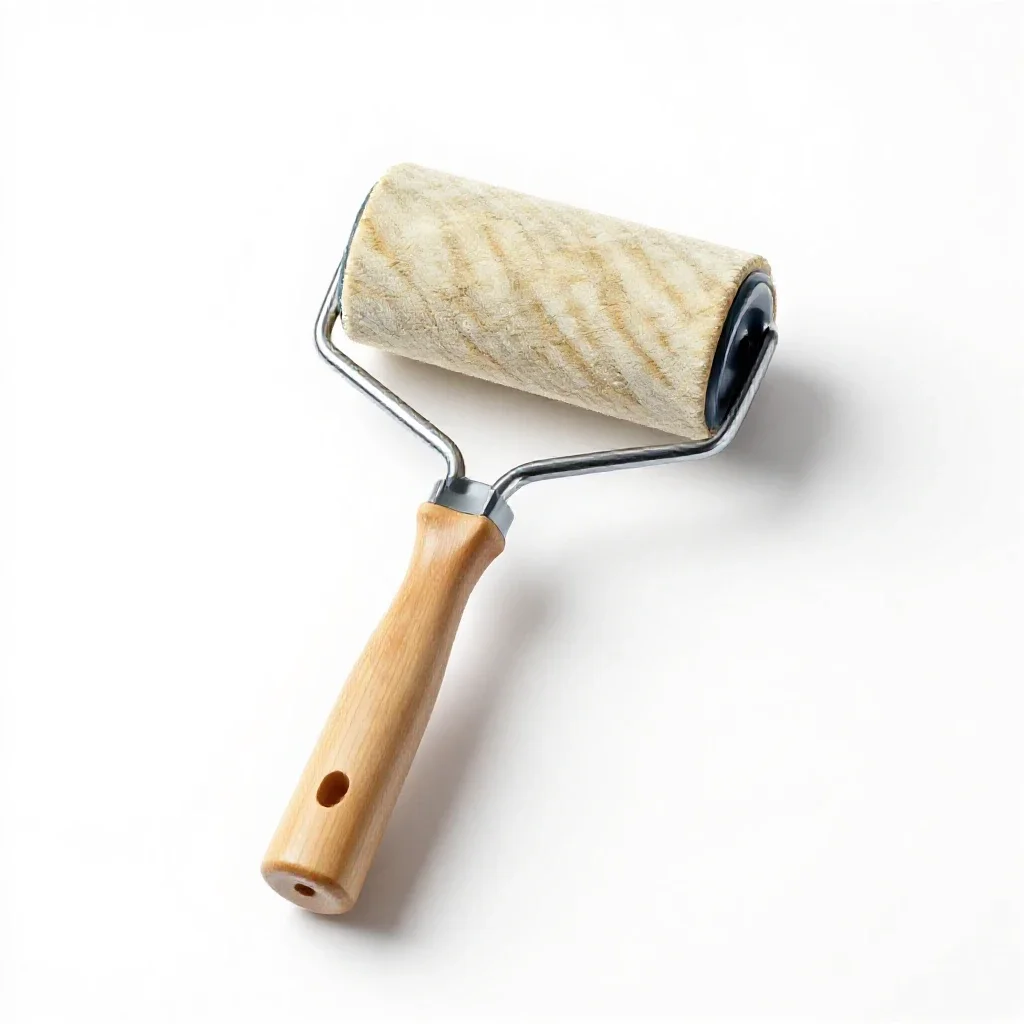 Brayer roller isolated on a white background
