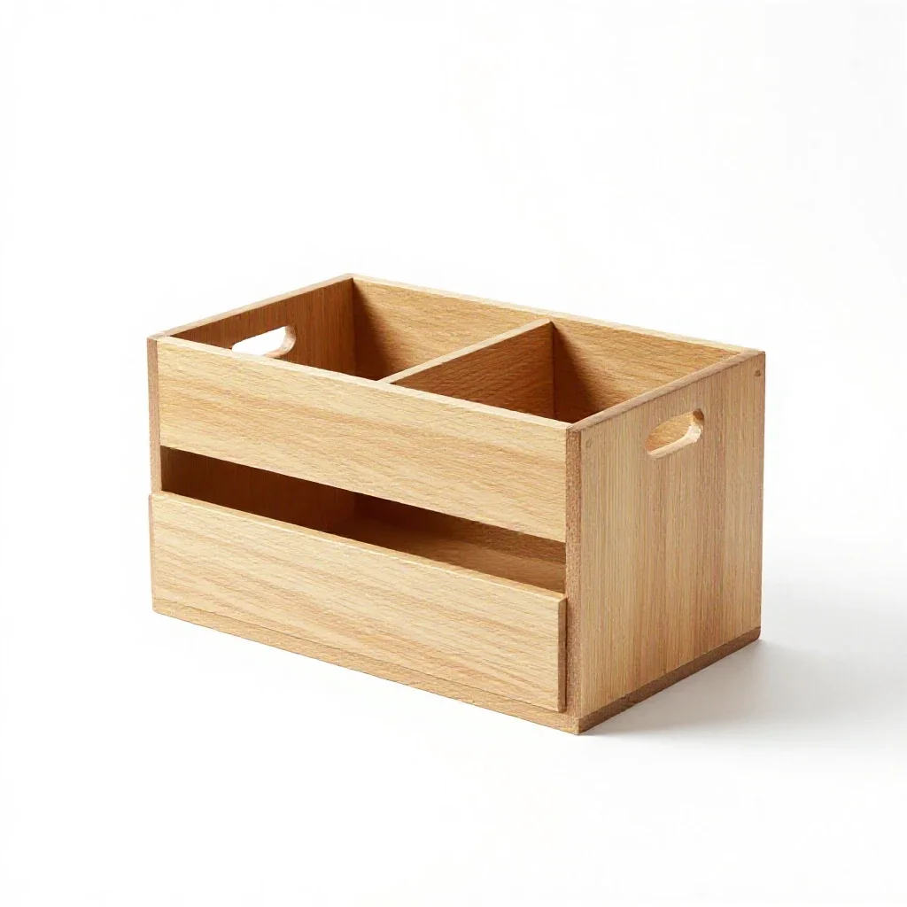 Desk organiser caddy isolated on a white background