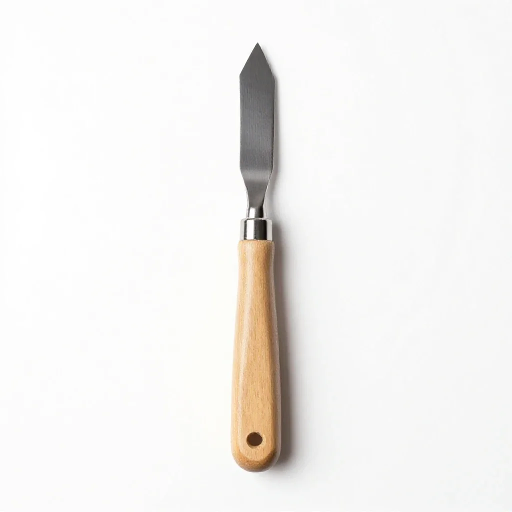 Palette knife isolated on a white background
