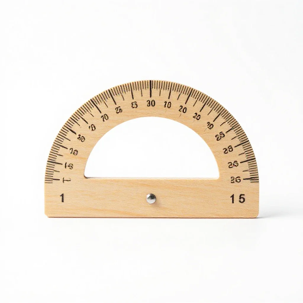 Protractor isolated on a white background