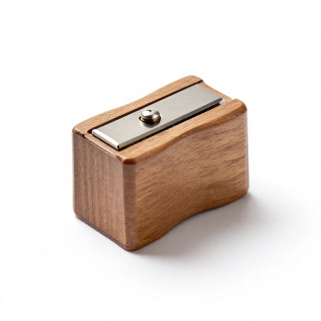 Rotary pencil sharpener isolated on a white background