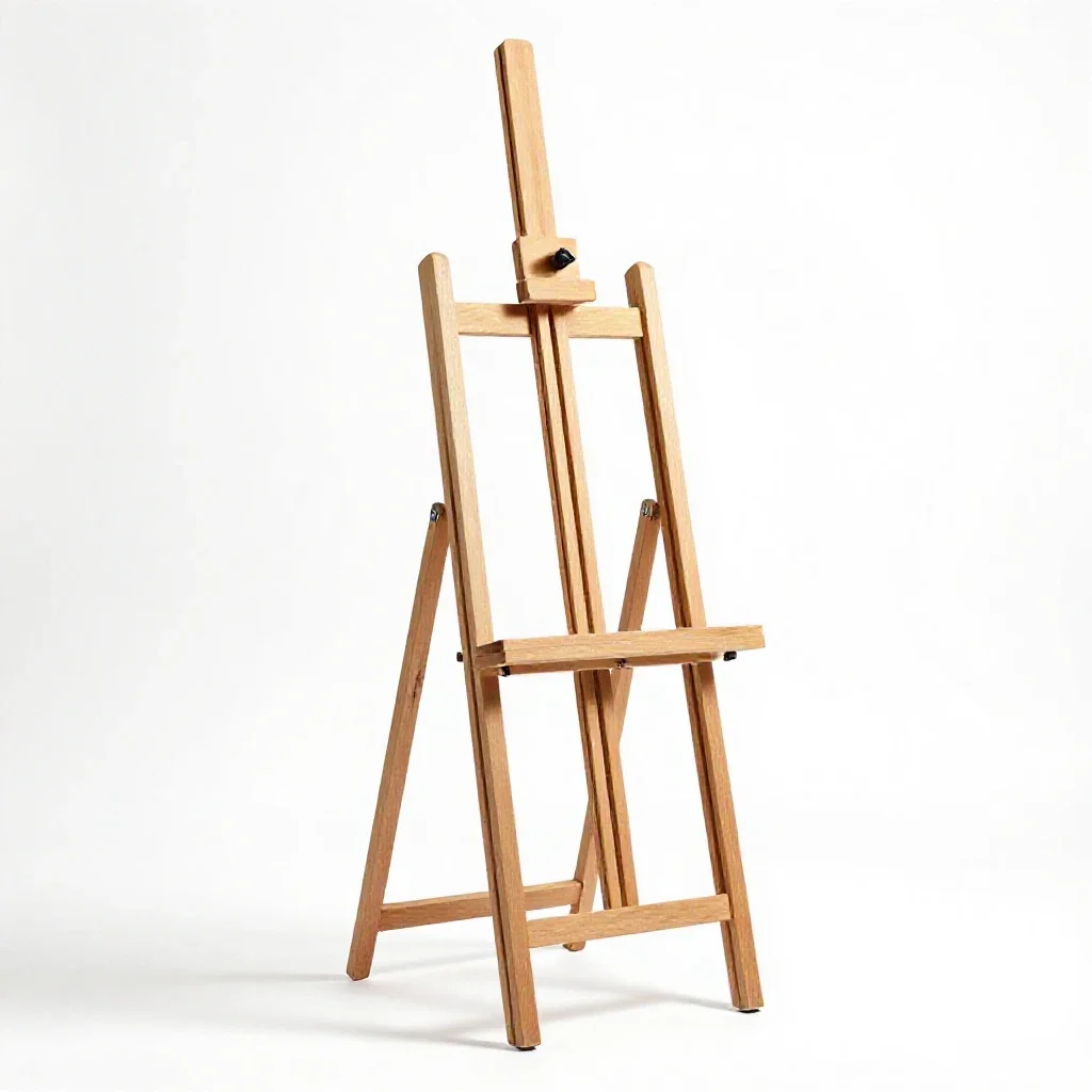 Easel isolated on a white background