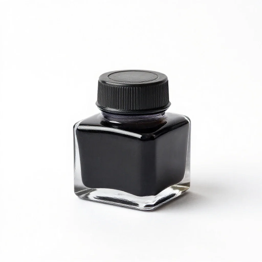 Inkwell isolated on a white background