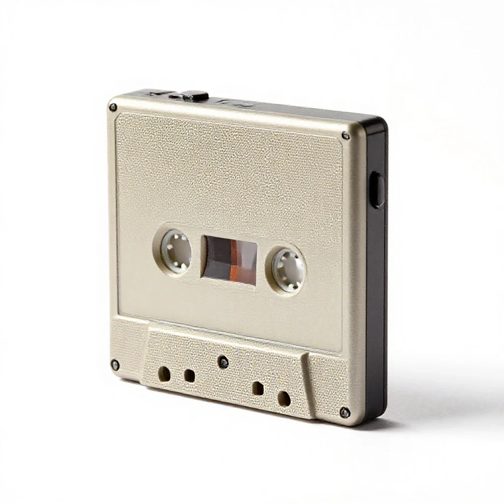 Cassette walkman isolated on a white background