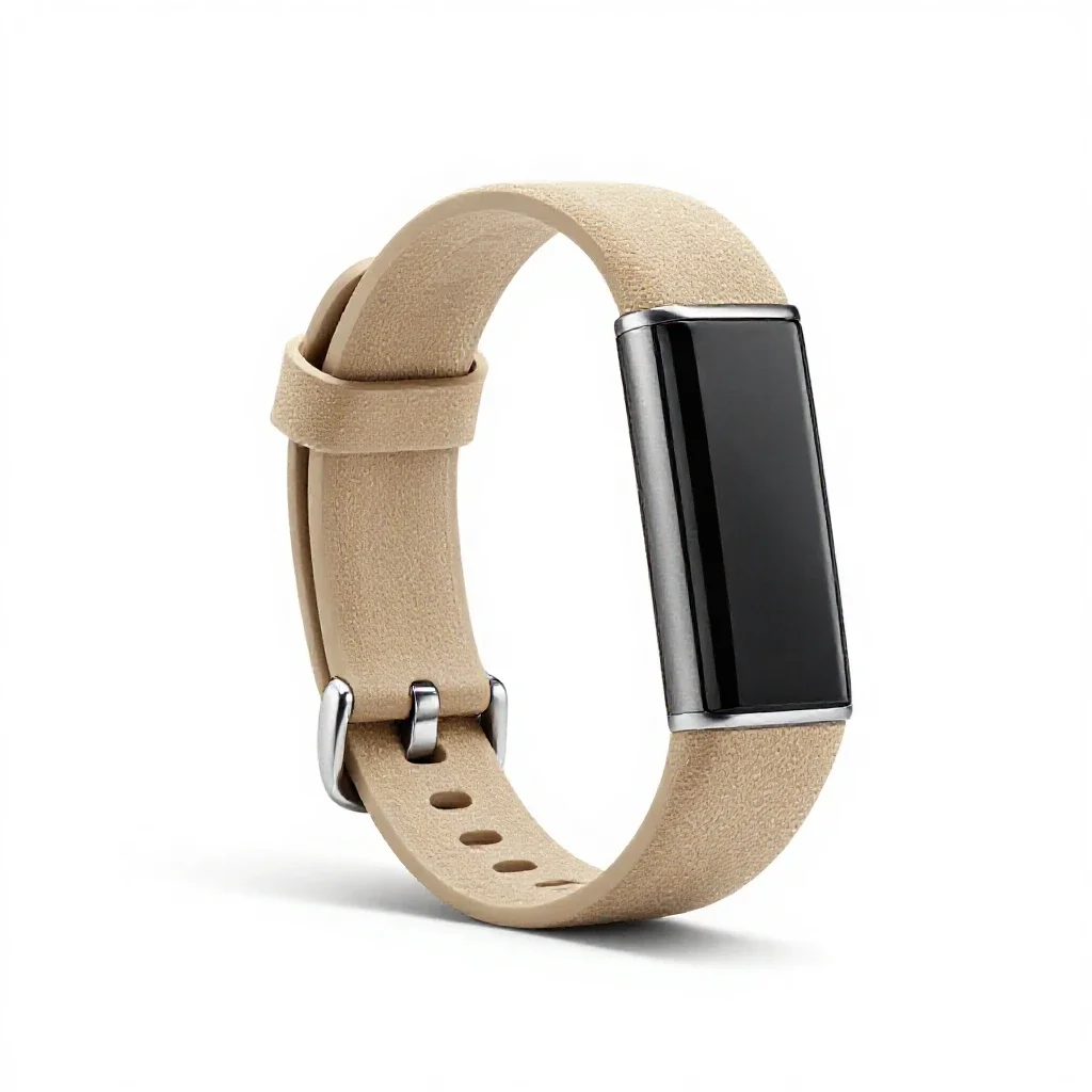 Fitness tracker band isolated on a white background