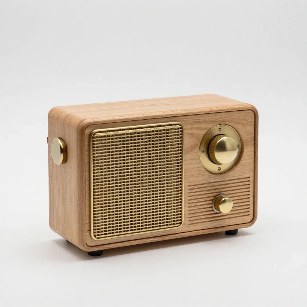 Shortwave radio isolated on a white background