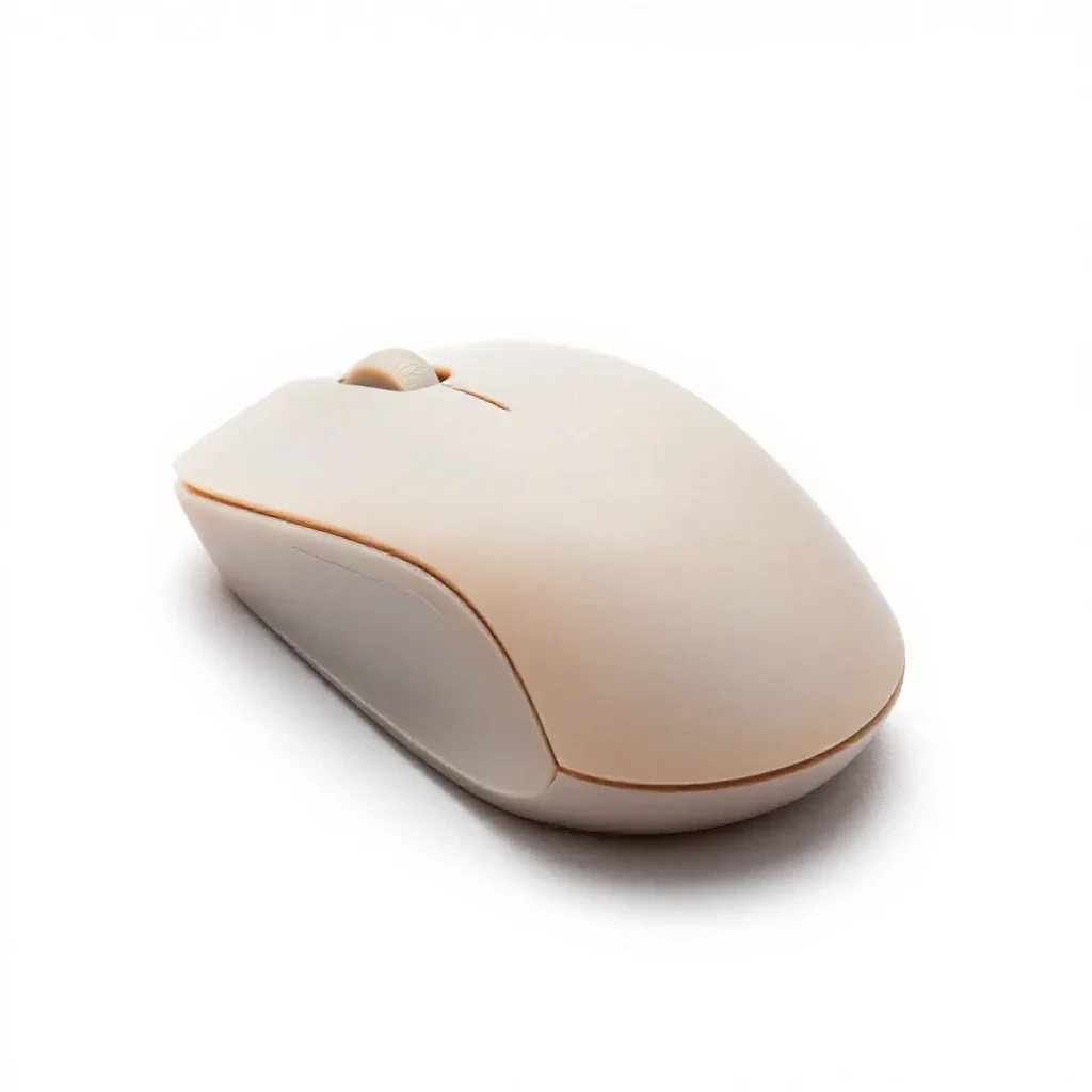 Vertical ergonomic mouse isolated on a white background