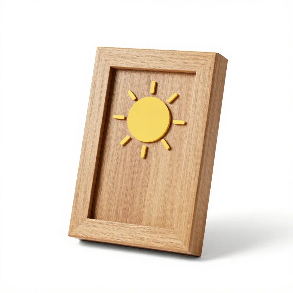 Weather station display isolated on a white background
