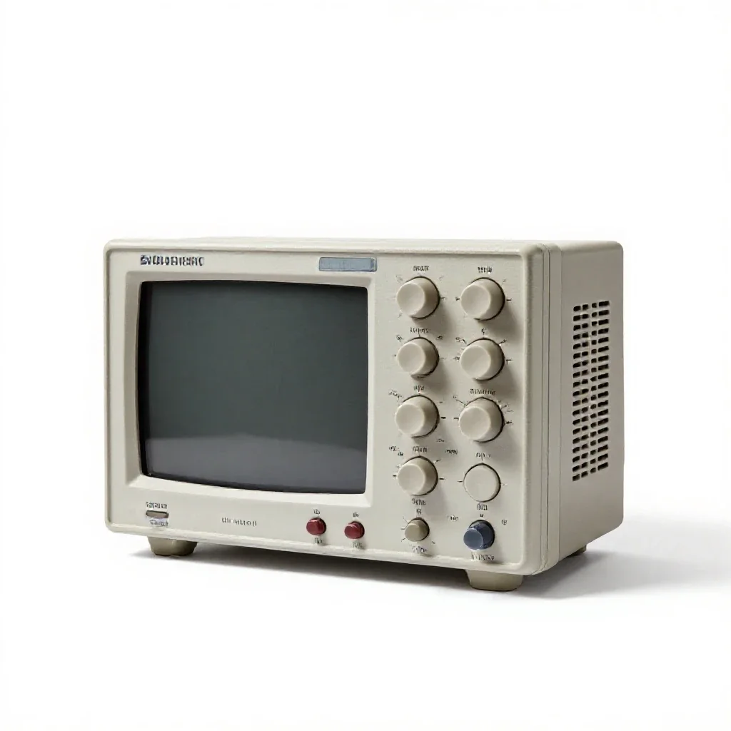 Oscilloscope isolated on a white background