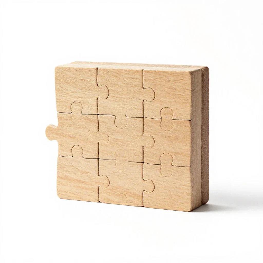 Jigsaw isolated on a white background