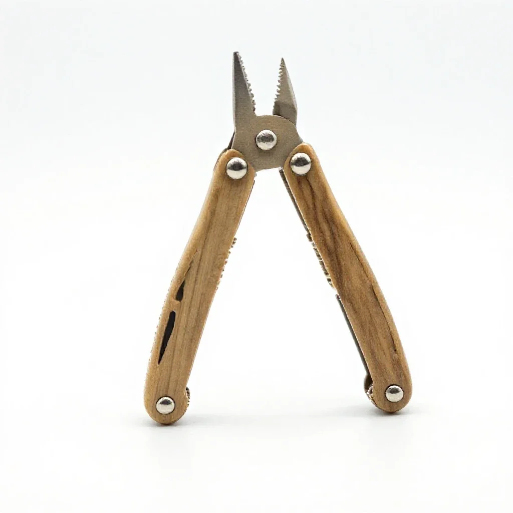 Pocket multitool isolated on a white background