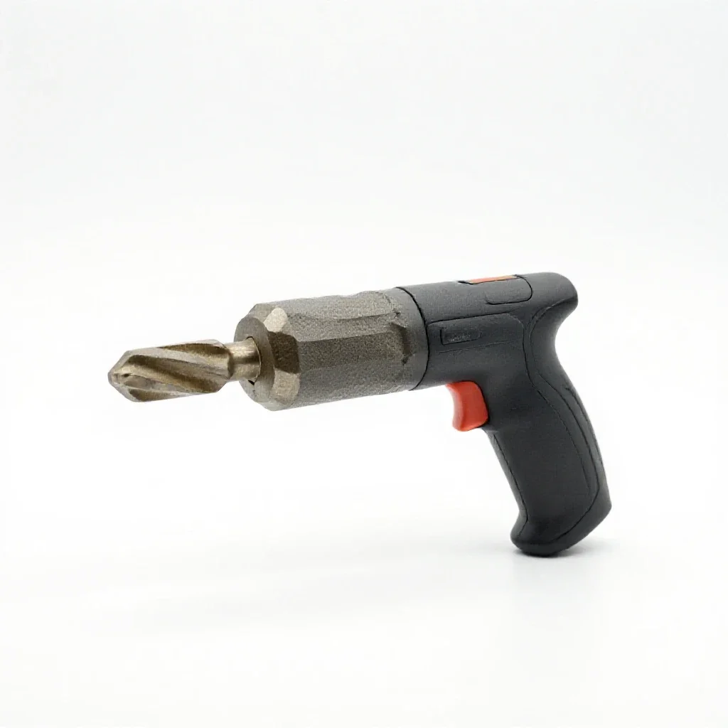 Rotary tool with bits isolated on a white background