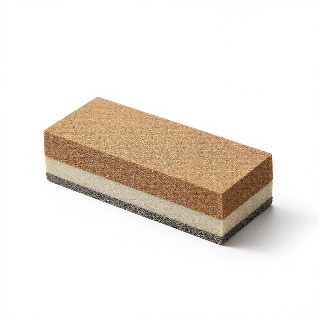 Sanding block isolated on a white background
