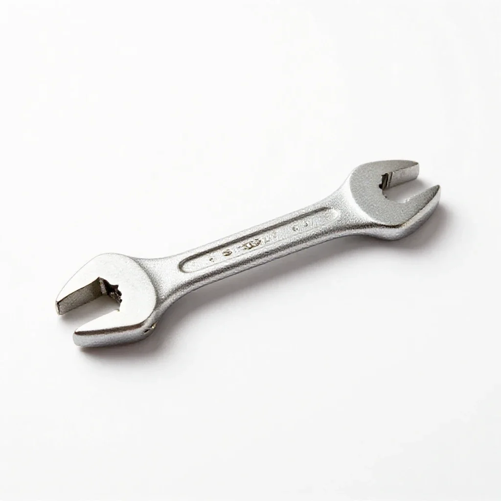 Socket wrench set in a case isolated on a white background