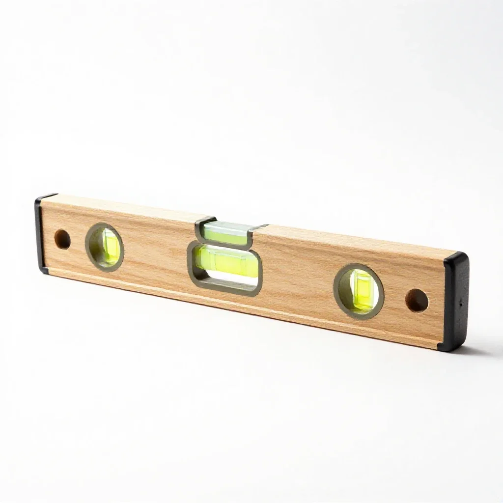 Spirit level isolated on a white background