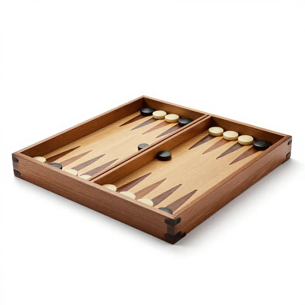 Backgammon board isolated on a white background