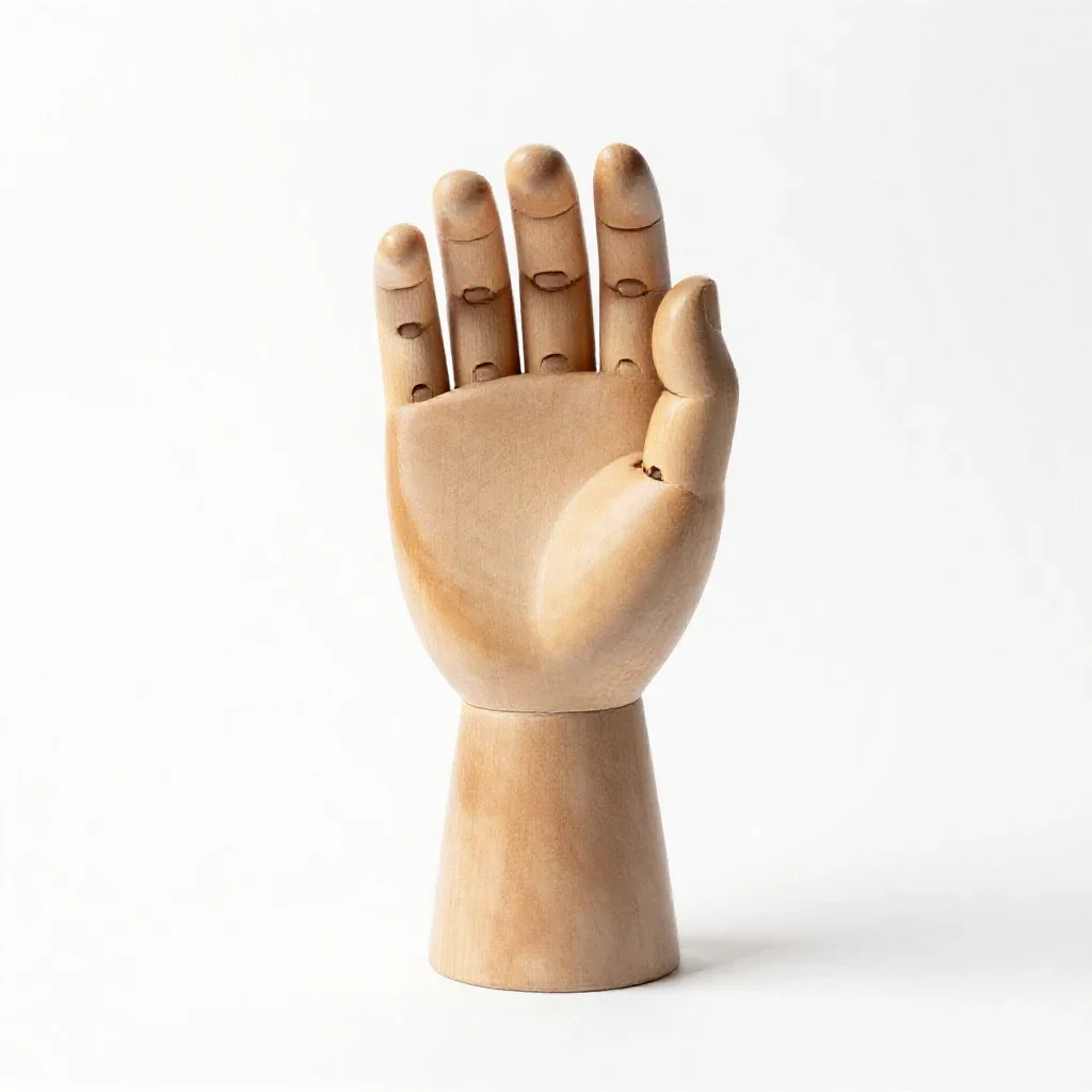 Hand puppet isolated on a white background