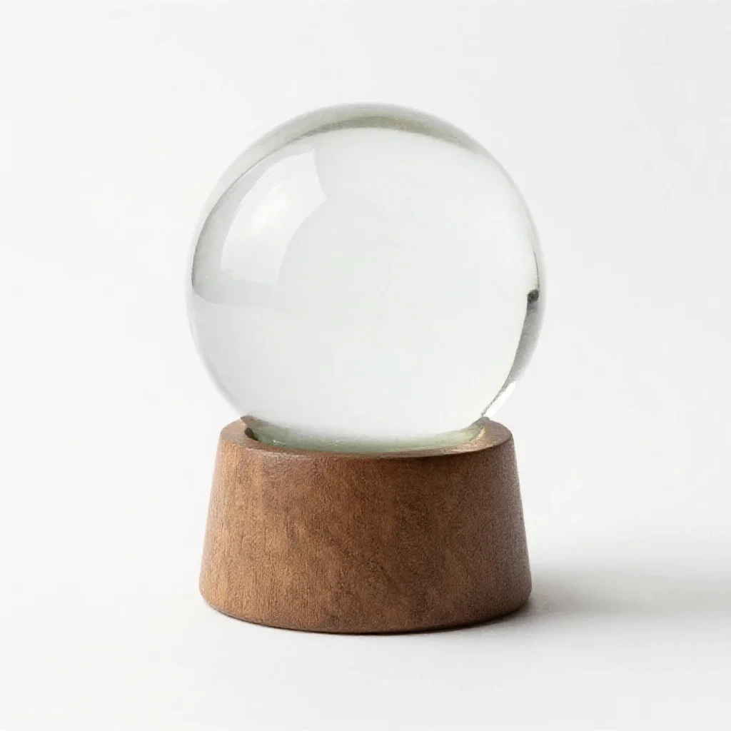 Snow globe isolated on a white background