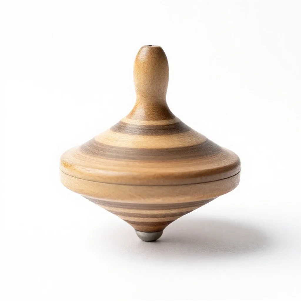 Spinning top isolated on a white background