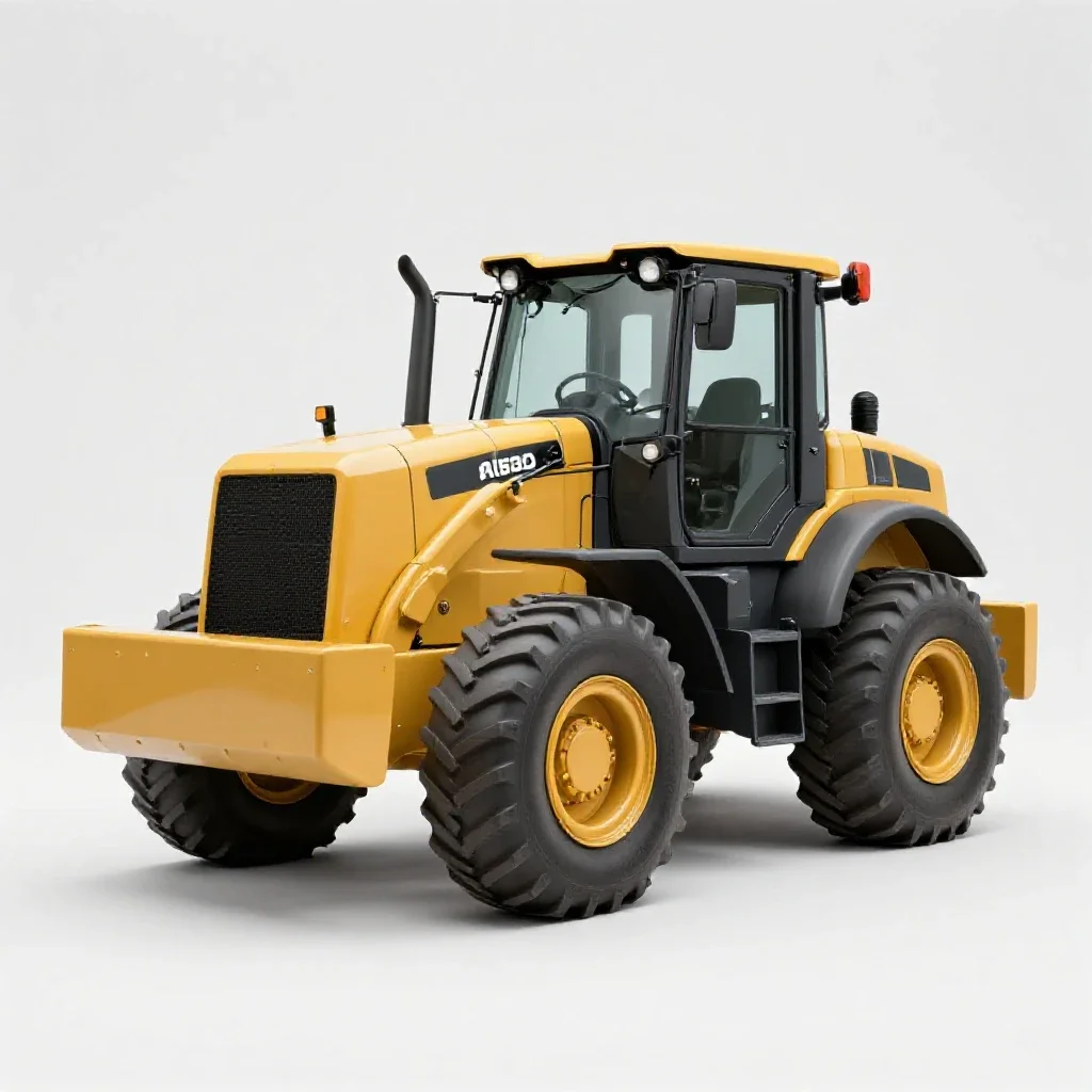 Bulldozer isolated on a white background