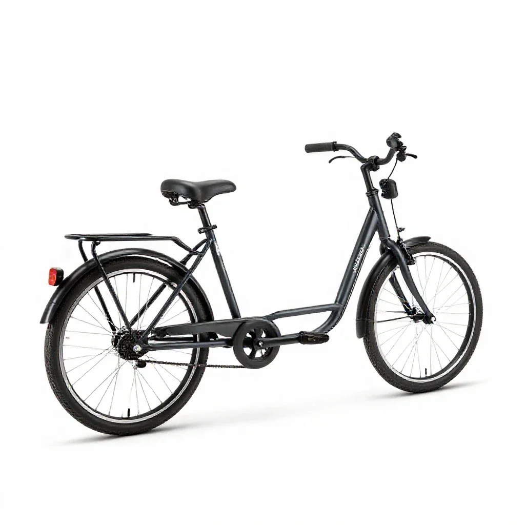 Cargo bicycle isolated on a white background